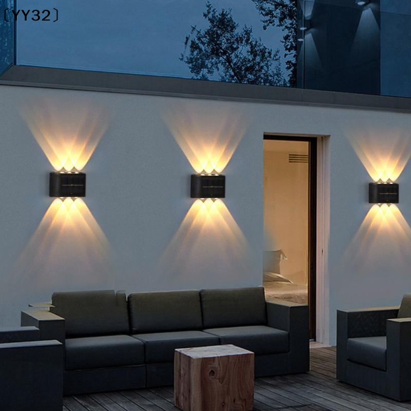 Outdoor Lighting With Outlet - 4-10 LED Solar Lamp Outdoor Waterproof