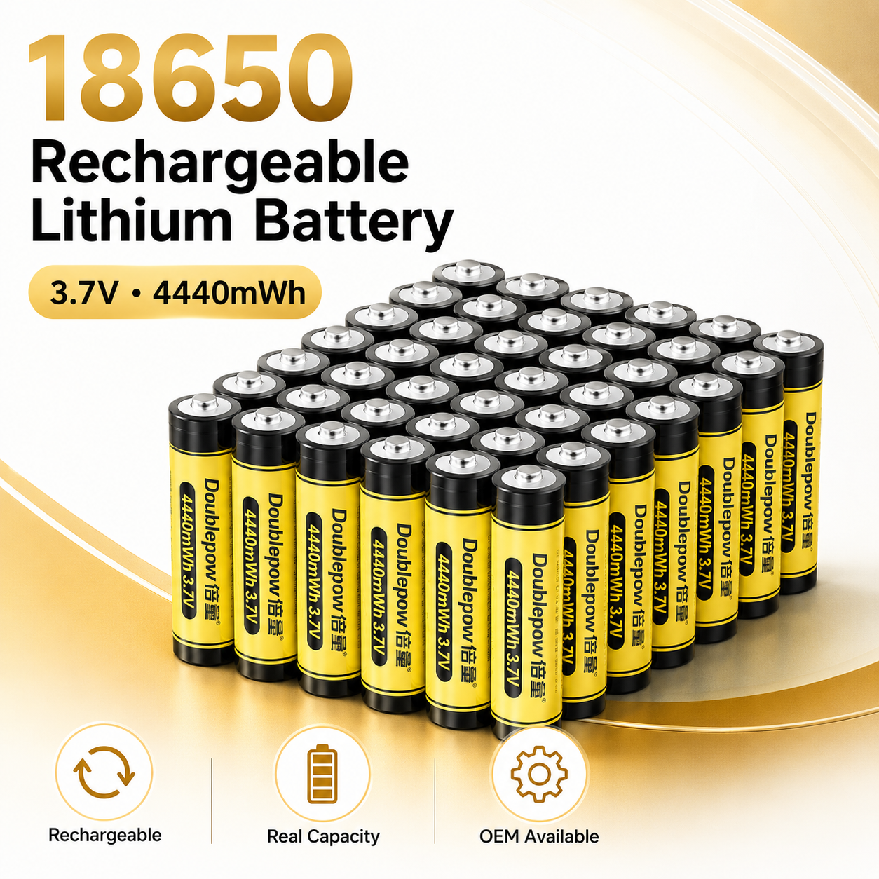 Outdoor Lighting Volt - 18650 Li-ion Rechargeable Battery 3.7 Volt