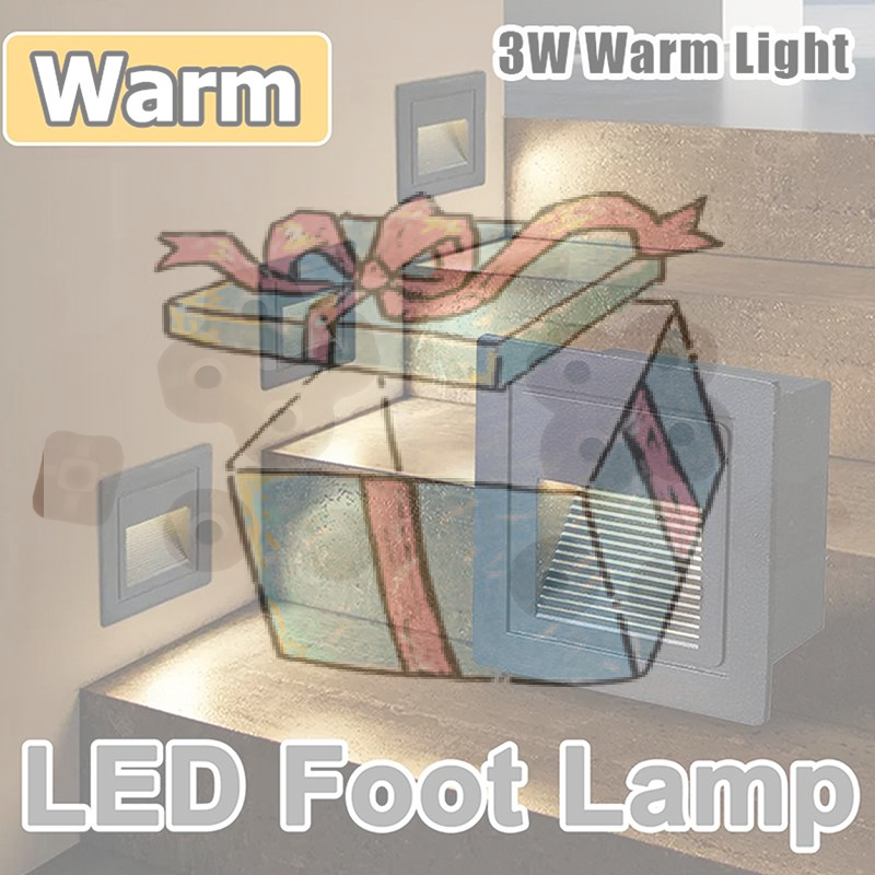 Outdoor Lighting Recessed - 【CCA】3W LED Waterproof Step Light Recessed