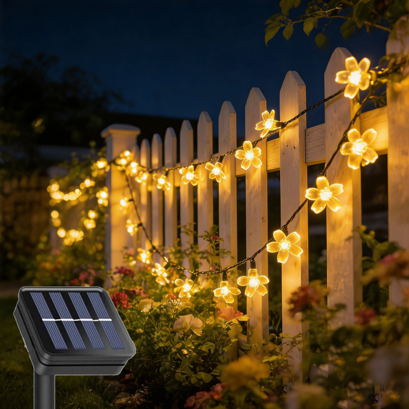 Landscape Spike Light - Outdoor Solar Led String Lights Cherry