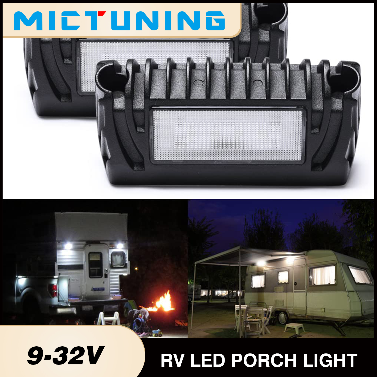 Outdoor Lighting Replacement Parts - MICTUNING RV Exterior LED Porch Utility