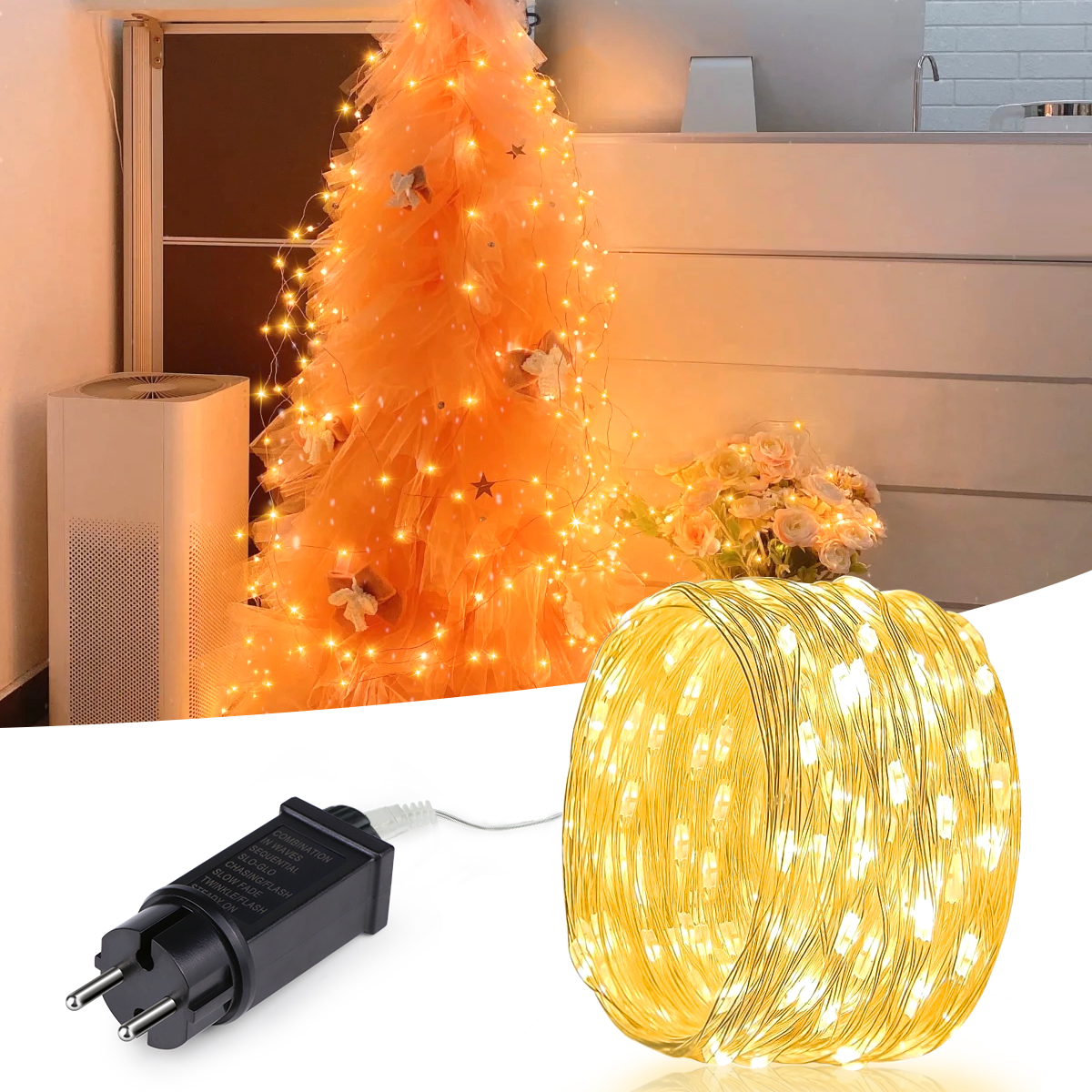 Outdoor Lighting Driveway - 10M-100M LED String Fairy Light 220V