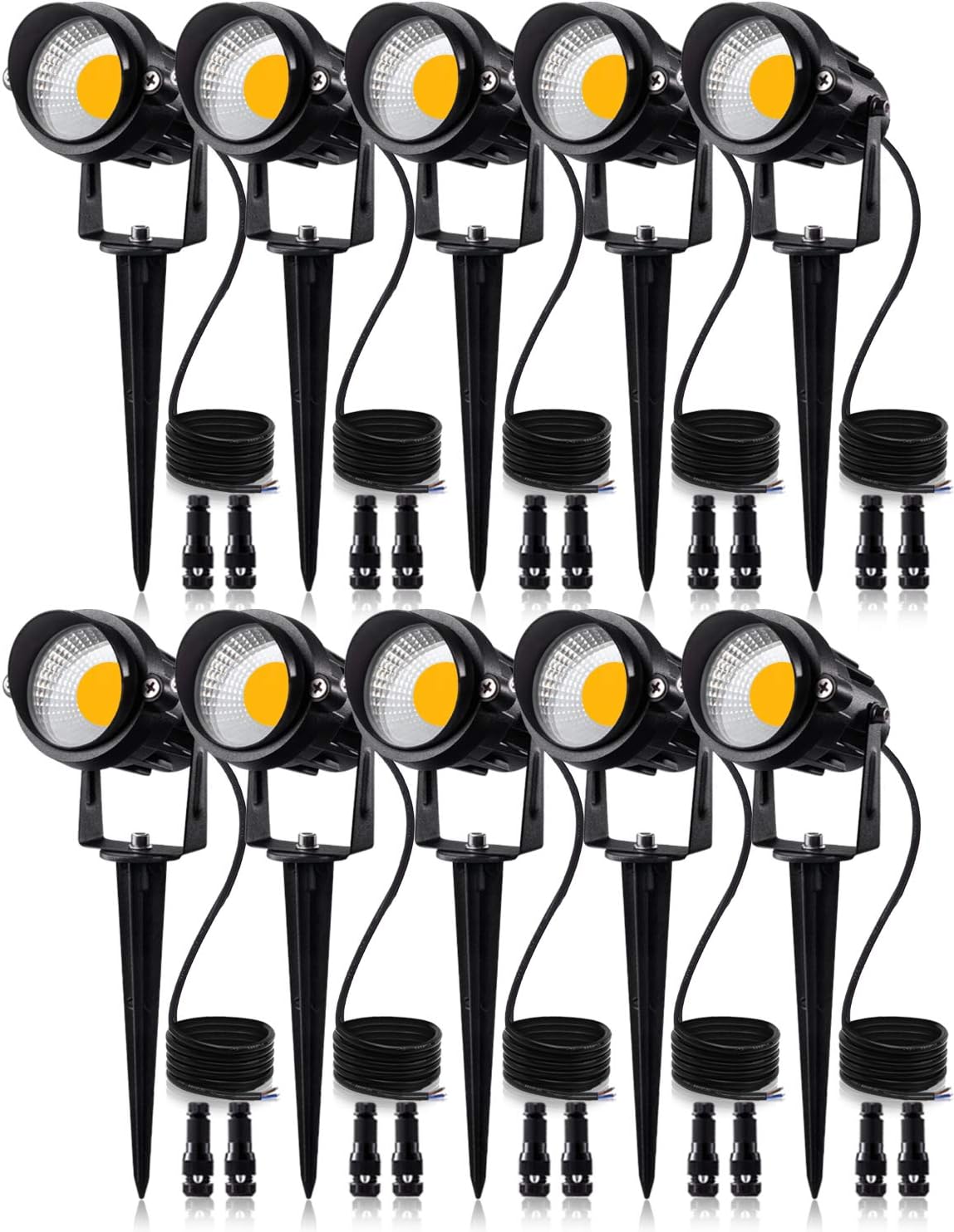 Outdoor Lighting Spotlight - 12W Low Voltage LED Landscape Lights,