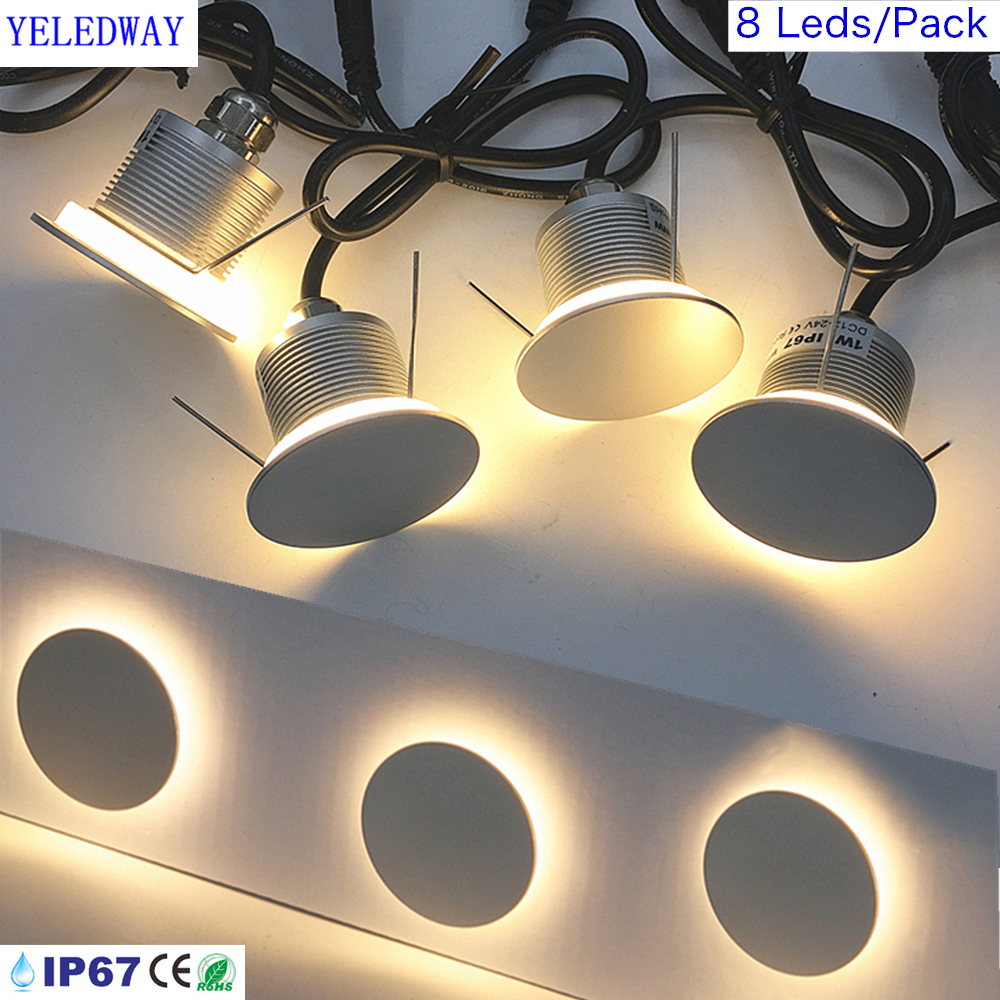 Outdoor Lighting Recessed - IP67 Waterproof Recessed Stairs LED Wall