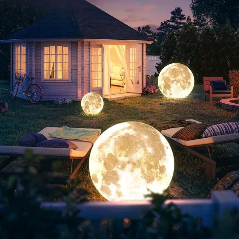 Outdoor Lighting Volt - PE Moon Lamp Outdoor Garden Decoration