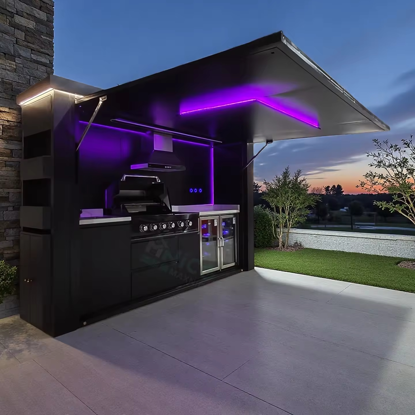 Customized Garden Kitchen with - Outdoor Lighting Restaurant recension och pris