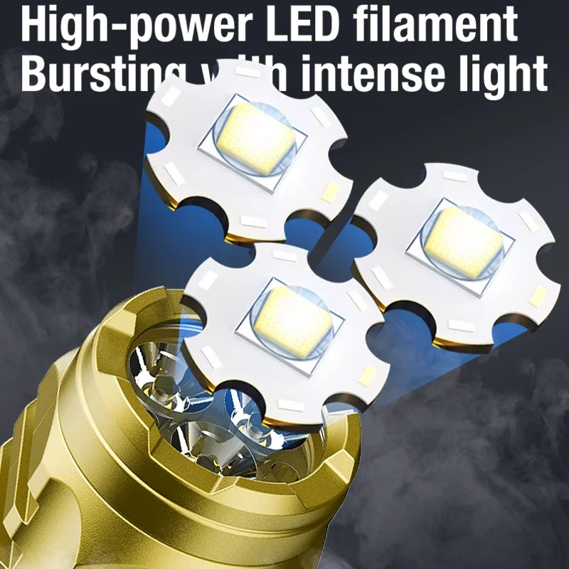 High Strong Power LED Flashlig - Outdoor Lighting Battery Powered recension och pris