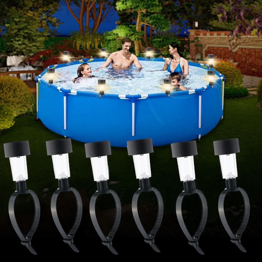 1/6PCS Solar LED Pool Light Fr - Pond Light Submersible recension och pris