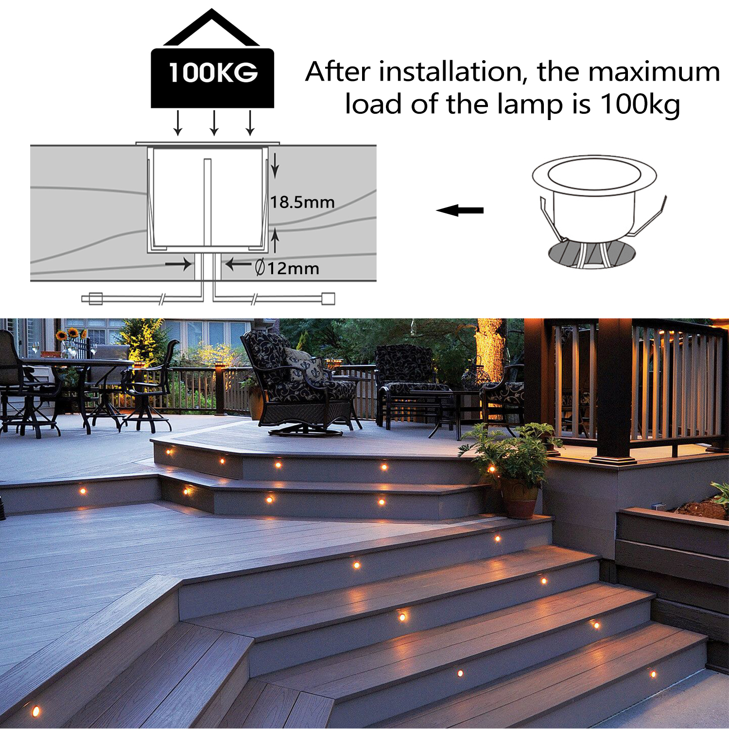 QACA LED Low Voltage Recessed  - Outdoor Lighting Voltage recension och pris