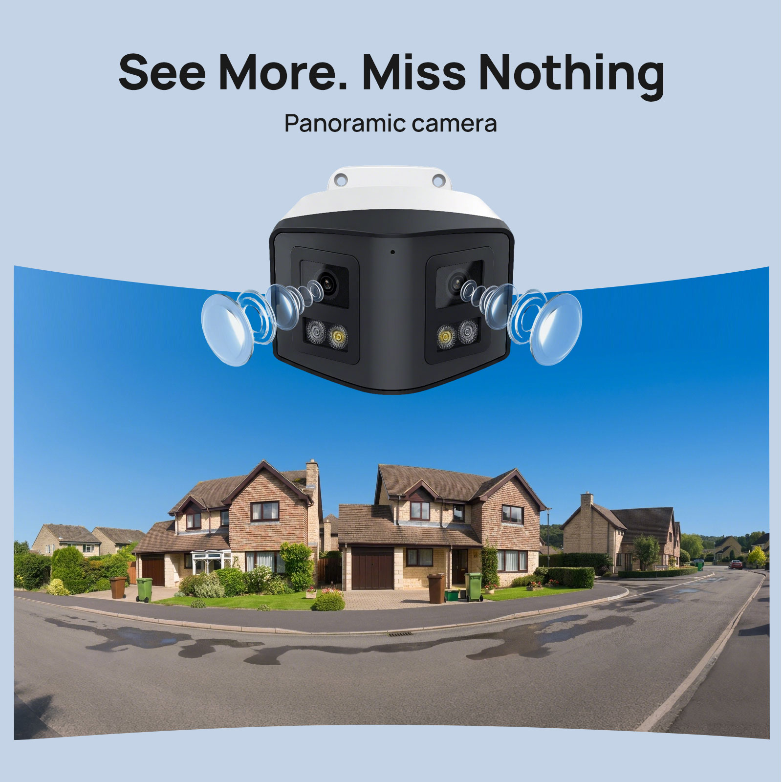 VIKYLIN 170° Panoramic Securit - Outdoor Lighting Mains Powered recension och pris
