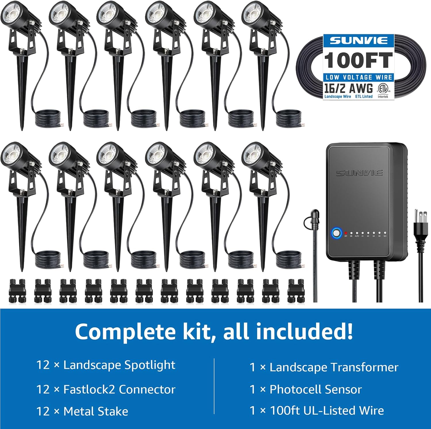 All-in-One LED Low Voltage Lan - Outdoor Lighting Kit With Transformer recension och pris