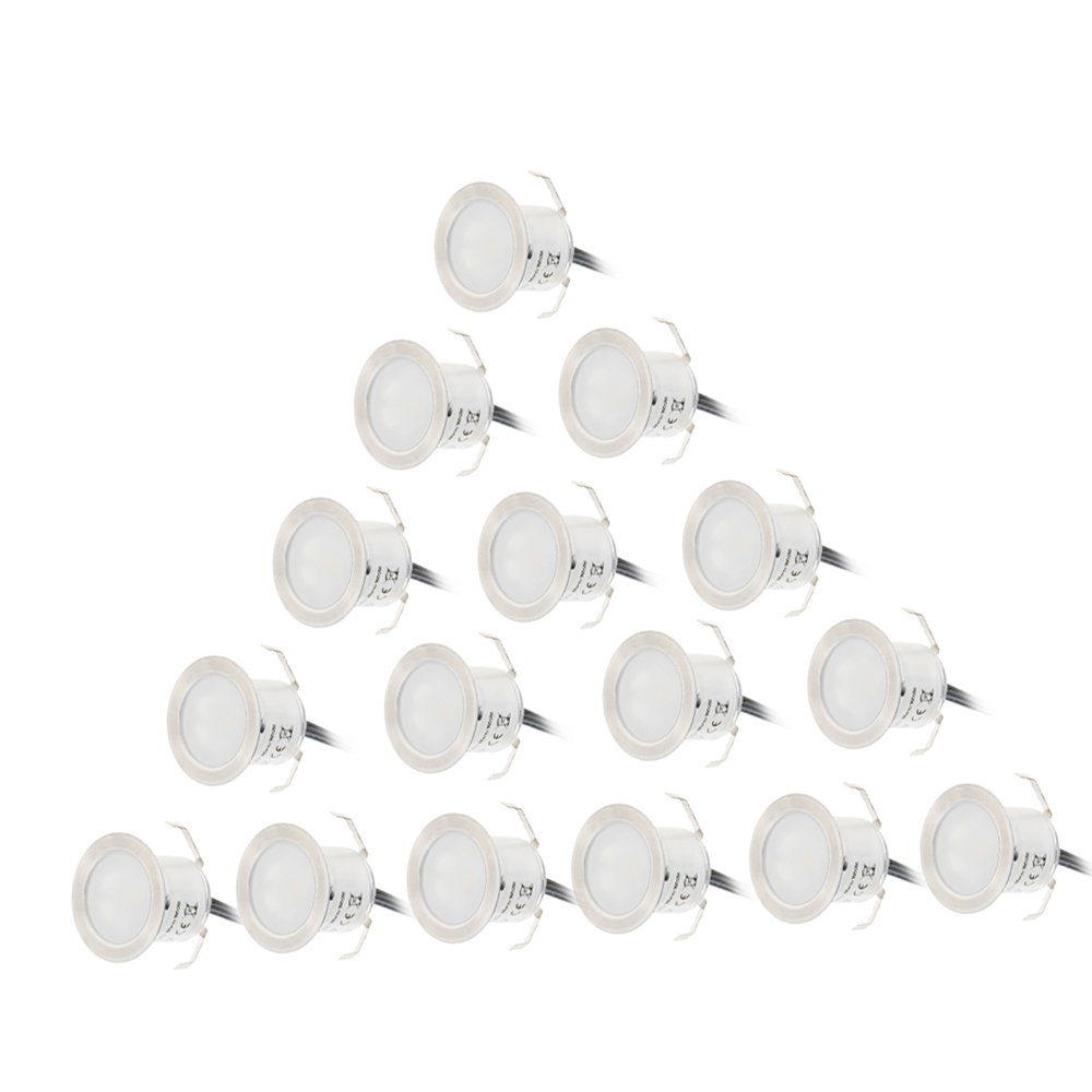 16PCS 0.6W High Bright Recesse - Outdoor Lighting Recessed recension och pris