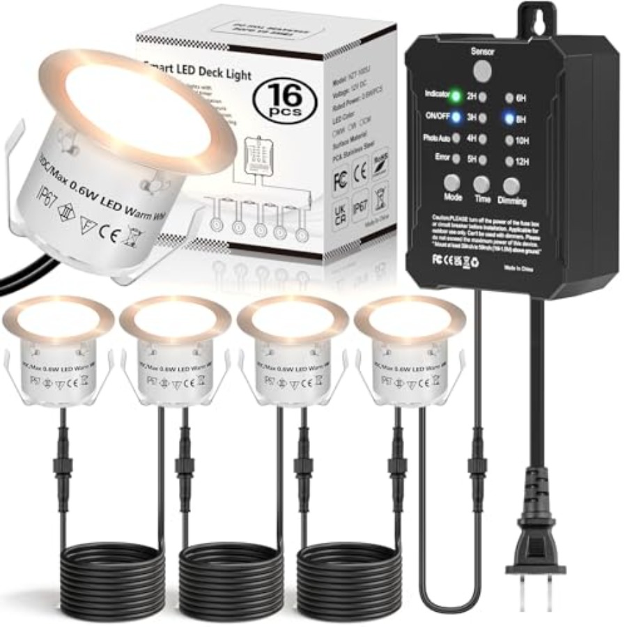 Low Voltage Deck Lights Recess - Outdoor Lighting Kit With Transformer recension och pris