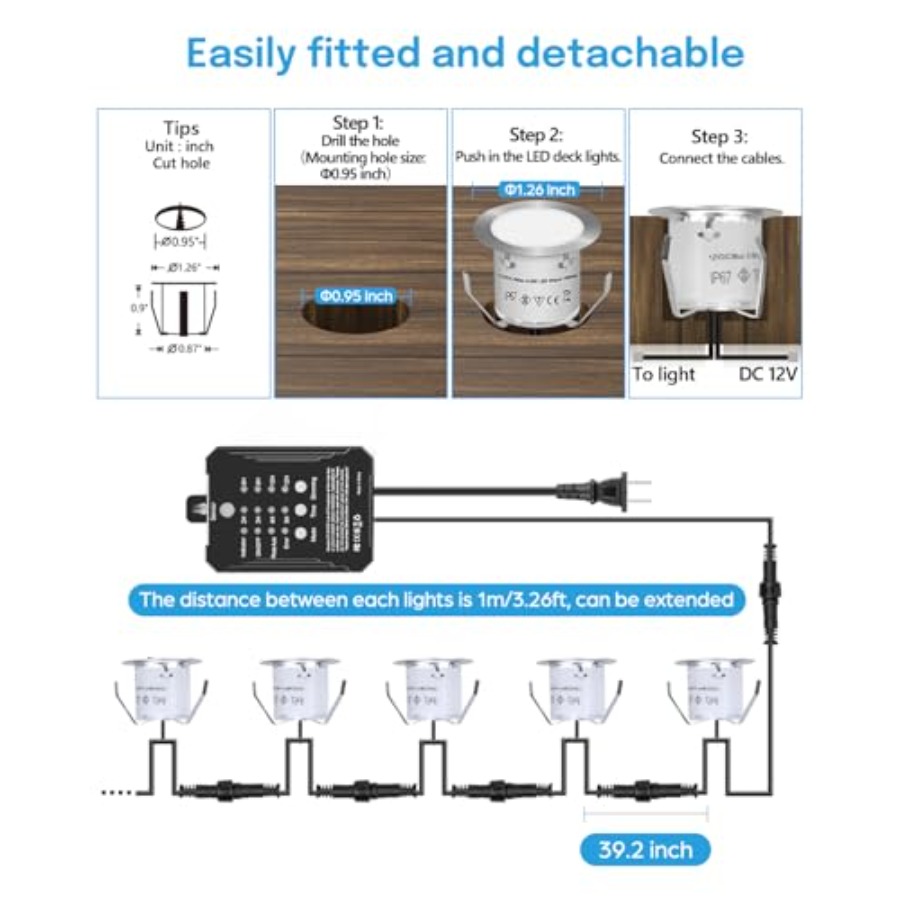 Low Voltage Deck Lights Recess - Outdoor Lighting Kit With Transformer recension och pris