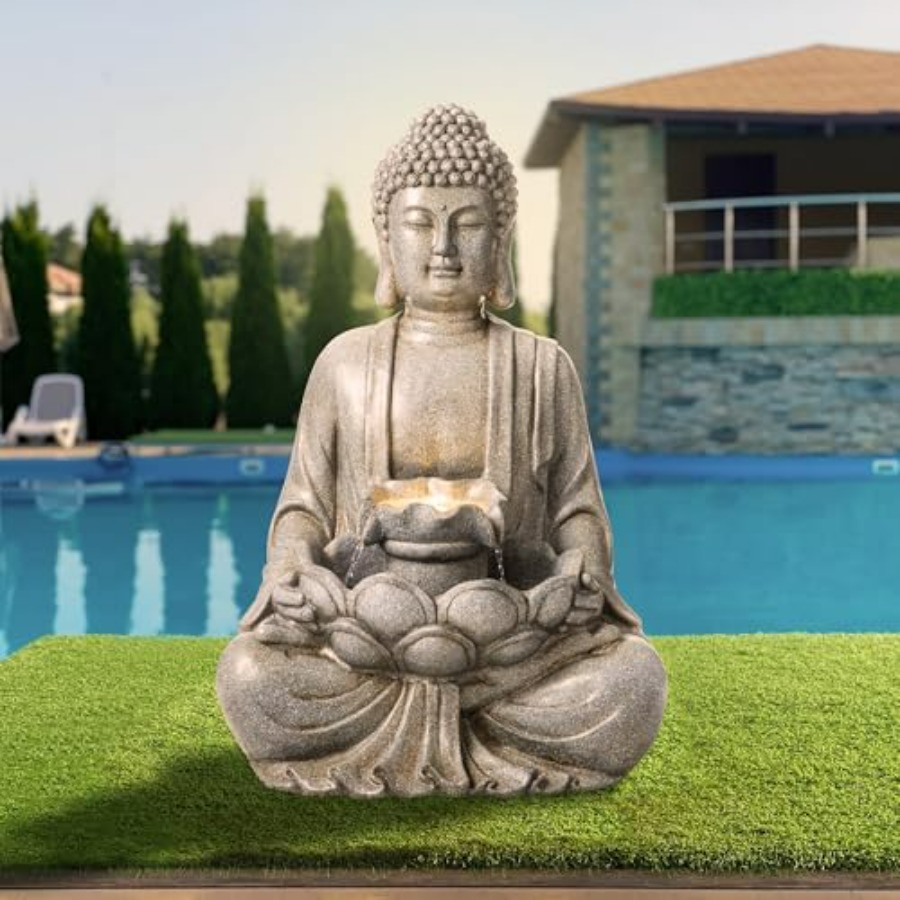 Zen Style Outdoor Water Founta - Outdoor Zen Lighting recension och pris