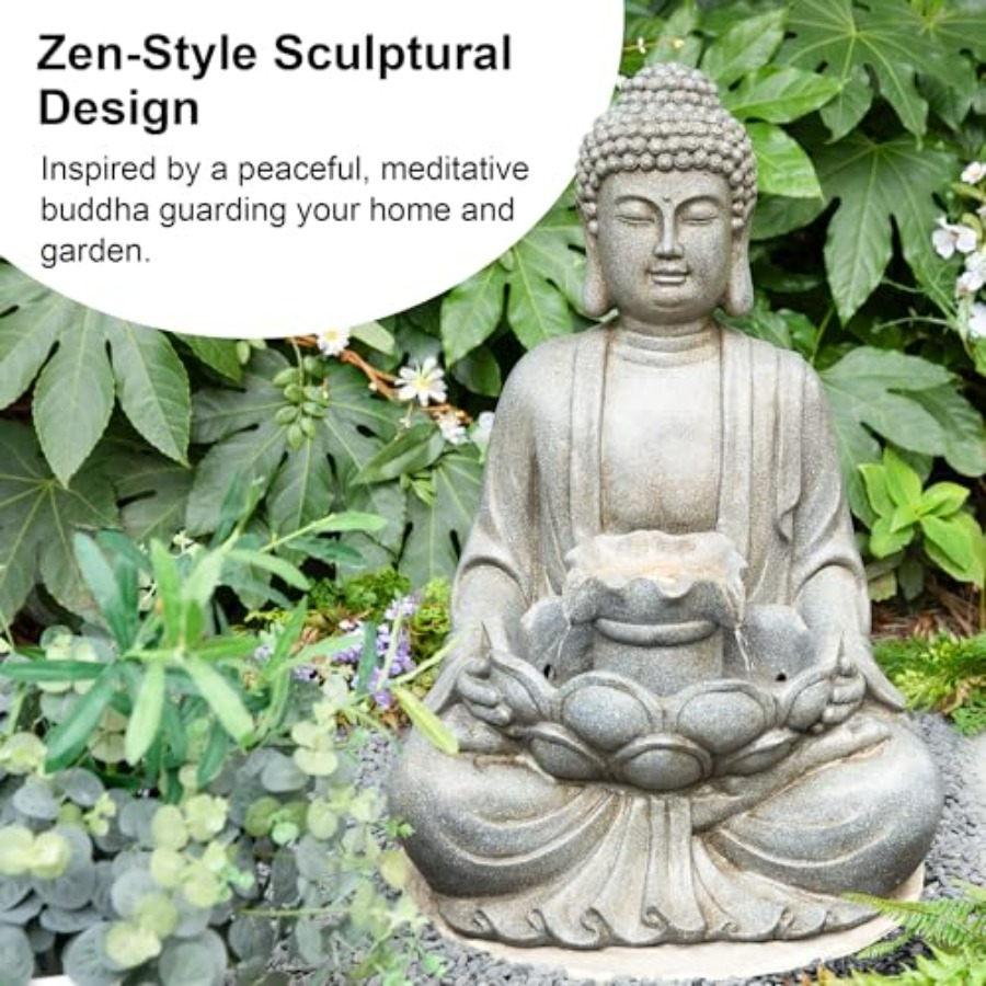 Zen Style Outdoor Water Founta - Outdoor Zen Lighting recension och pris