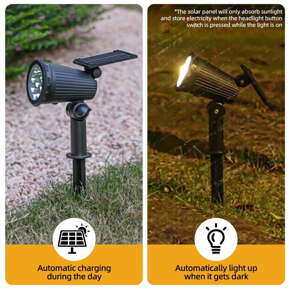 1/2PCS Solar Powered 9LED Lamp - Outdoor Lighting With Outlet recension och pris
