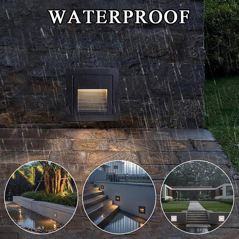 【CCA】3W LED Waterproof Step Li - Outdoor Lighting Recessed recension och pris