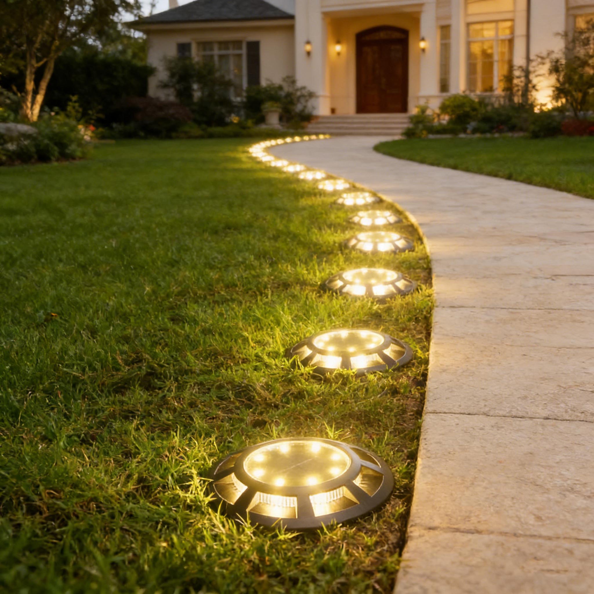 Solar Ground Lights LED Waterp - Outdoor Lighting Driveway recension och pris