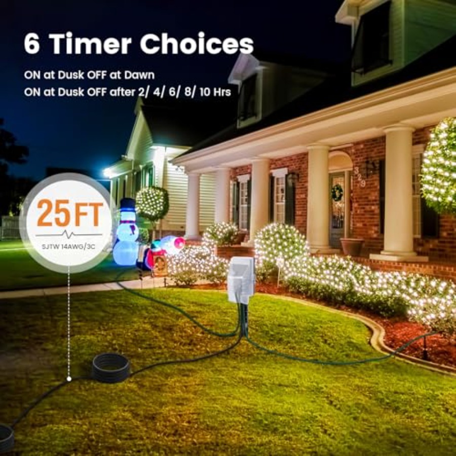 Outdoor Power Stake Dusk to Da - Outdoor Lighting With Outlet recension och pris