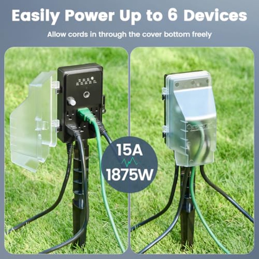 Outdoor Power Stake Dusk to Da - Outdoor Lighting With Outlet recension och pris
