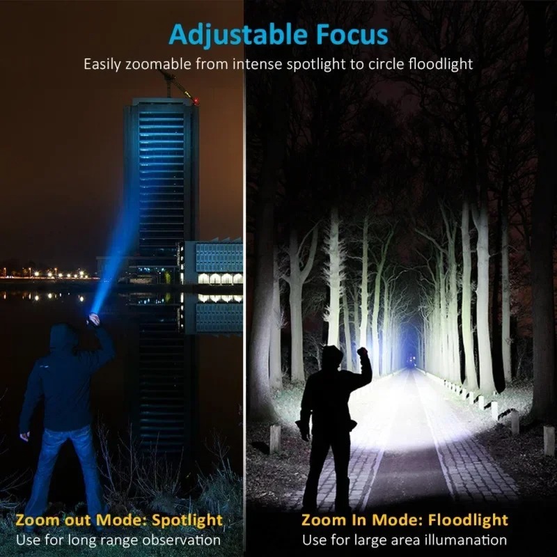 T6 LED Rechargeable Flashlight - Zinc Outdoor Lighting recension och pris