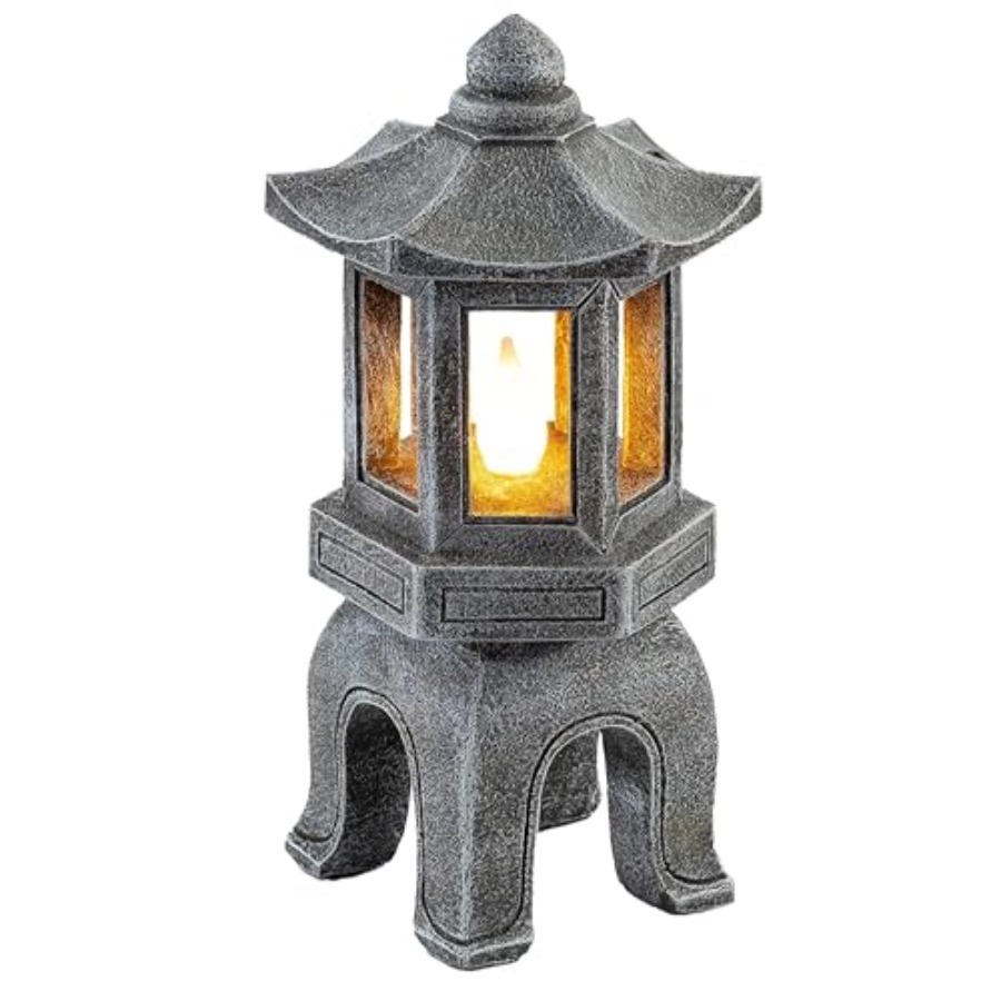 Solar Powered Asian Statue, Pa - Outdoor Zen Lighting recension och pris