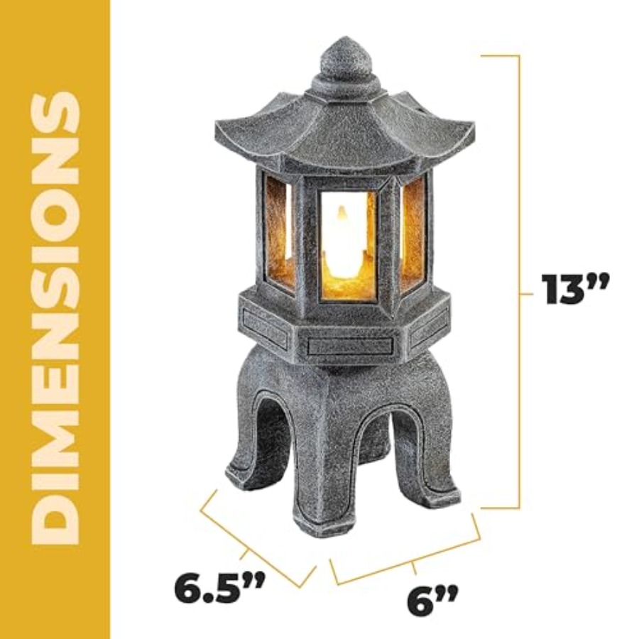 Solar Powered Asian Statue, Pa - Outdoor Zen Lighting recension och pris