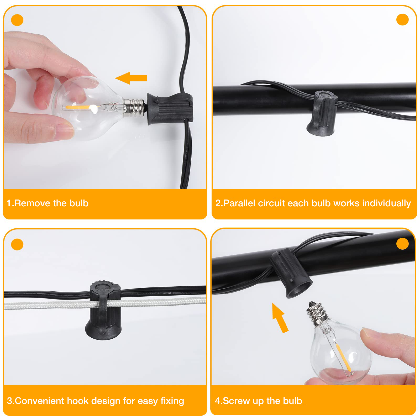 Sphoon Vintage G40 LED String  - Outdoor Lighting Driveway recension och pris