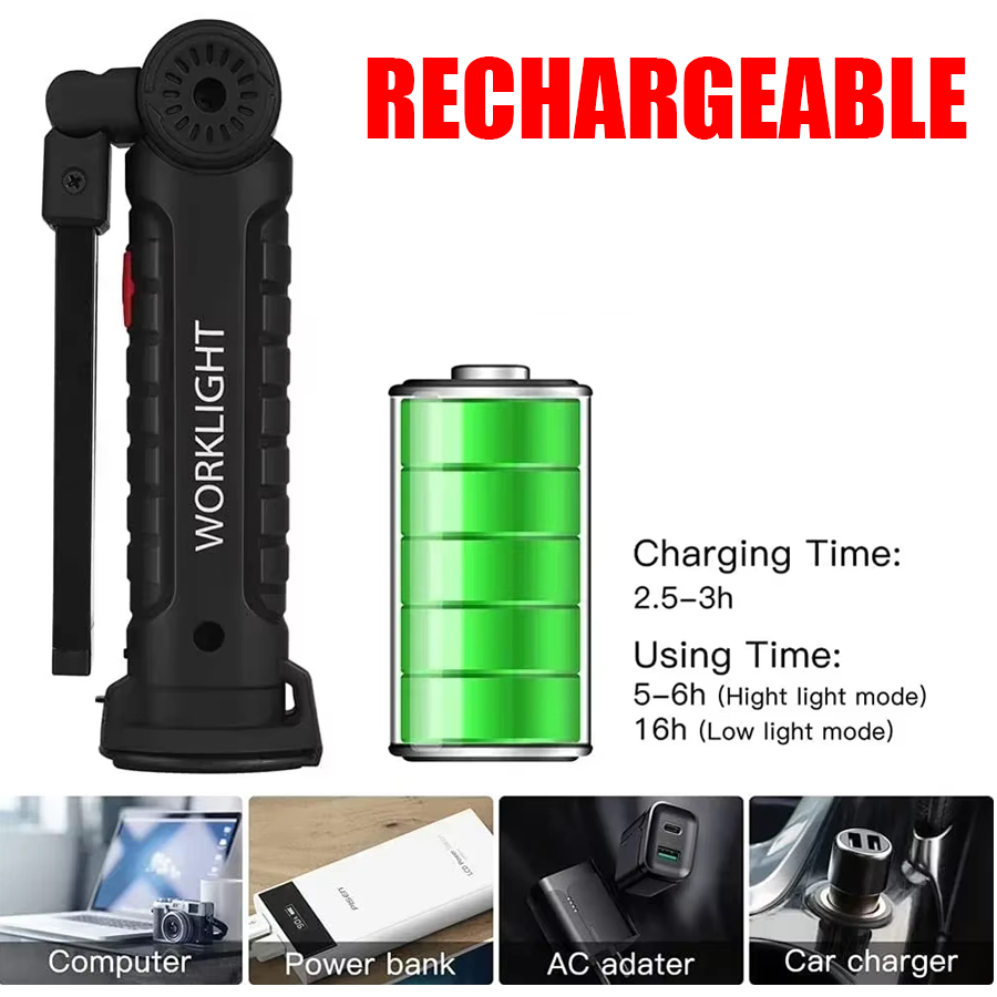 Portable LED Flashlight with M - Zinc Outdoor Lighting recension och pris