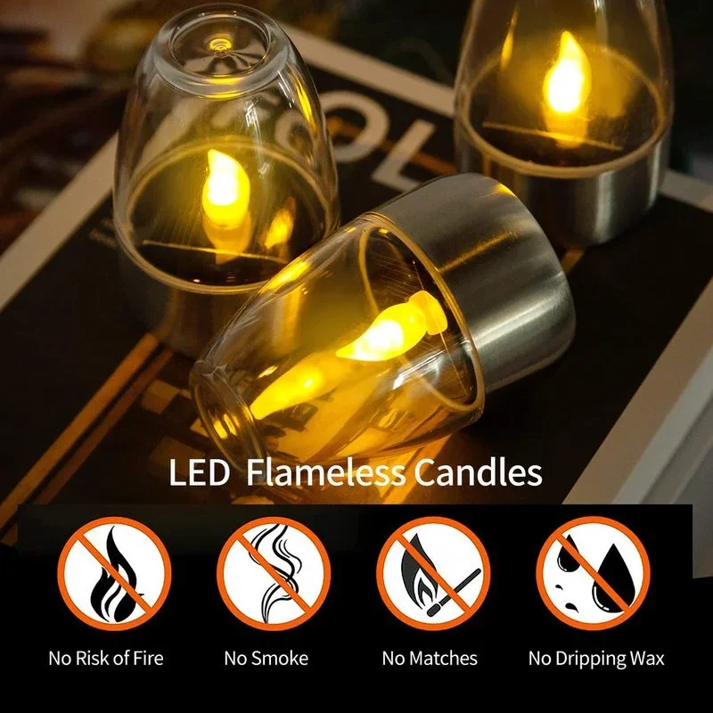 Solar Powered Flameless Candle - Outdoor Lighting Transformer recension och pris