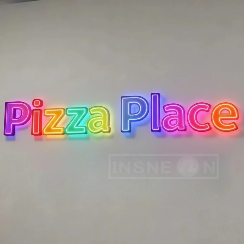 Custom RGB Led Metal Sign Busi - Outdoor Lighting Restaurant recension och pris