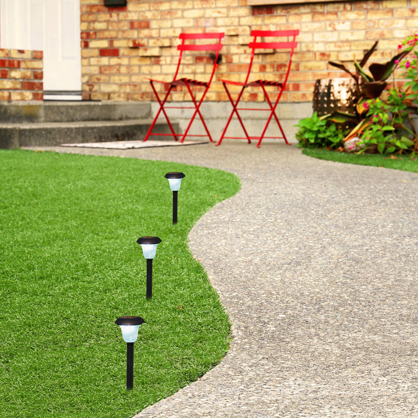 10Pcs Plastic Garden Stakes So - Landscape Spike Light recension och pris