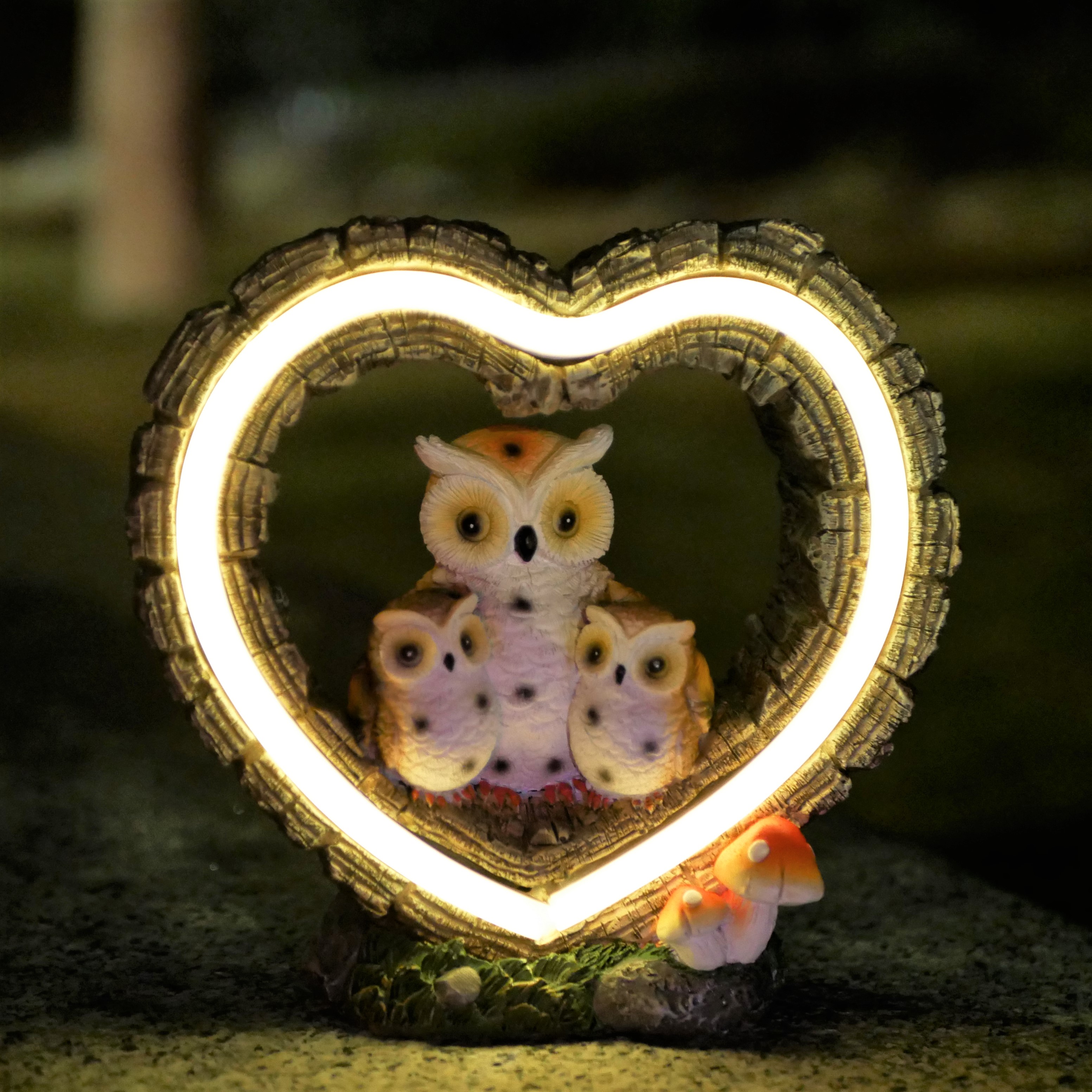 1Pc Solar-Powered Light, Heart - Outdoor Lighting Battery Powered recension och pris