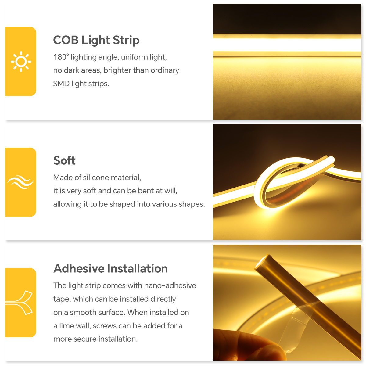 220V COB Led Strip High Densit - Outdoor Lighting Restaurant recension och pris