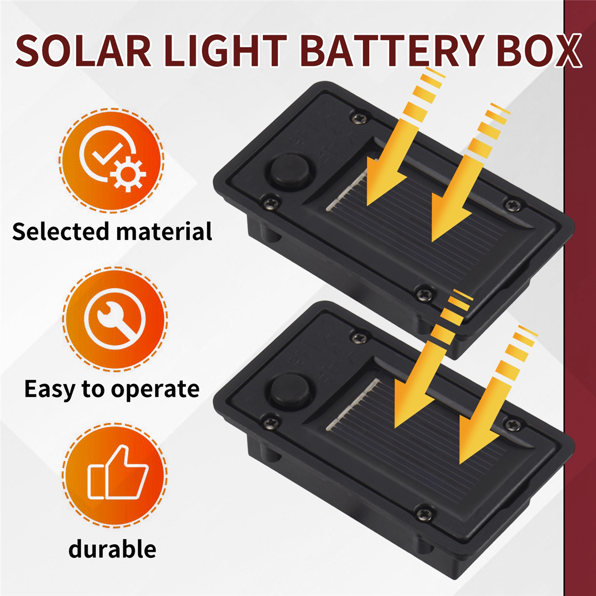 UNCL 2Pcs Battery Box, Solar L - Outdoor Lighting Transformer recension och pris