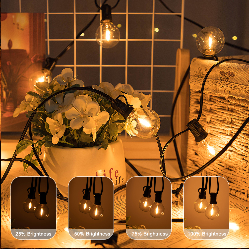 G40 LED Outdoor String Ball Li - Outdoor Lighting Driveway recension och pris