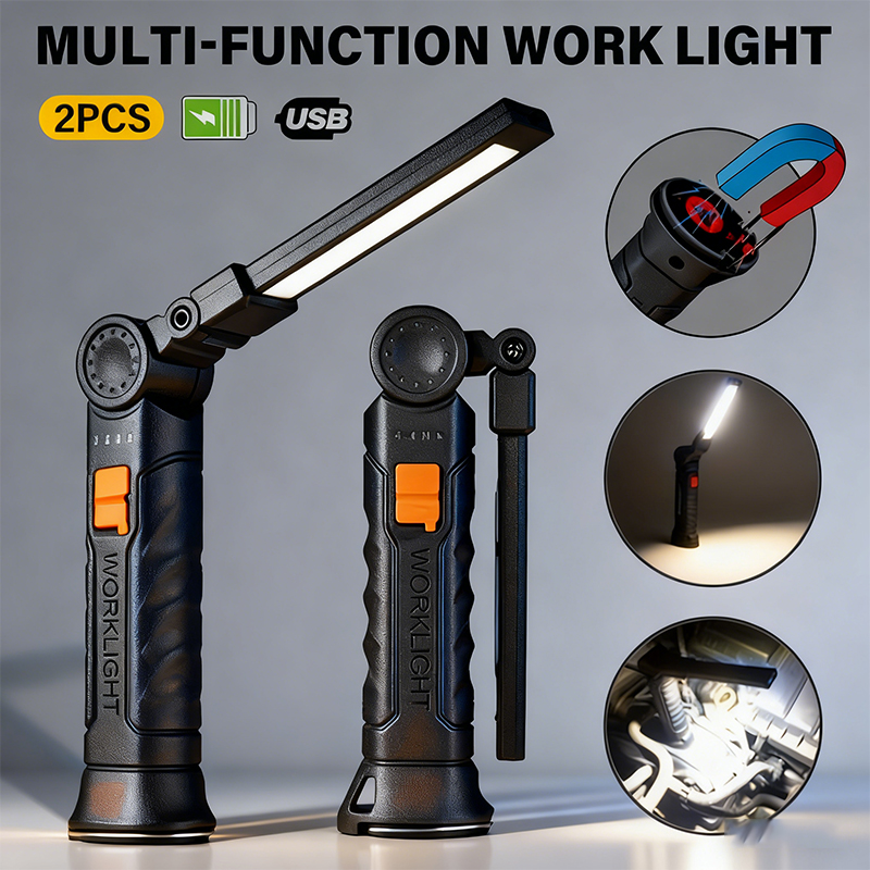 Portable COB LED Flashlight US - Zinc Outdoor Lighting recension och pris
