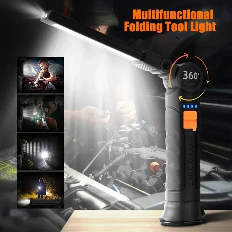 Portable COB LED Flashlight US - Zinc Outdoor Lighting recension och pris