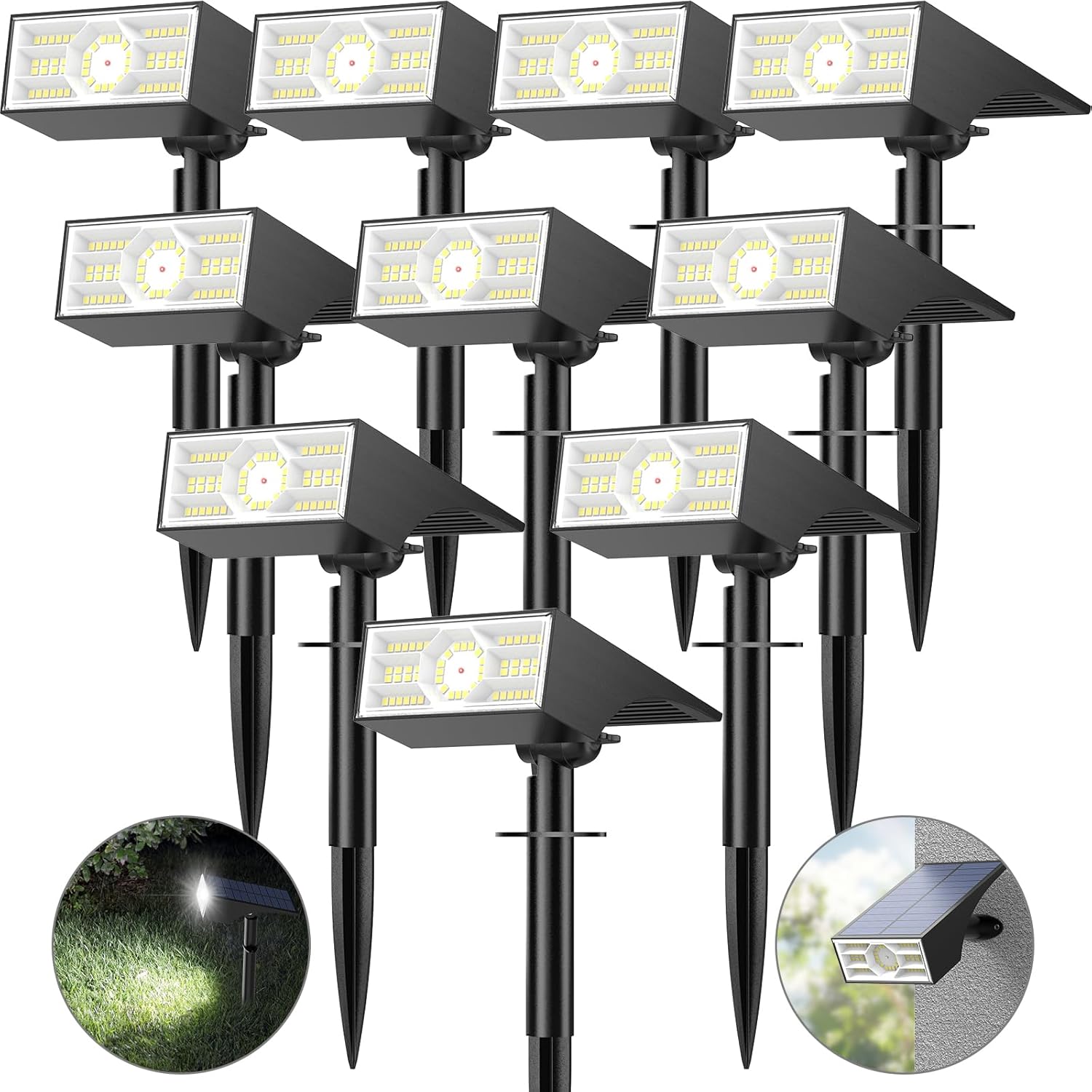 10 Pack Solar Spot Lights Outd - Outdoor Lighting Spotlight recension och pris