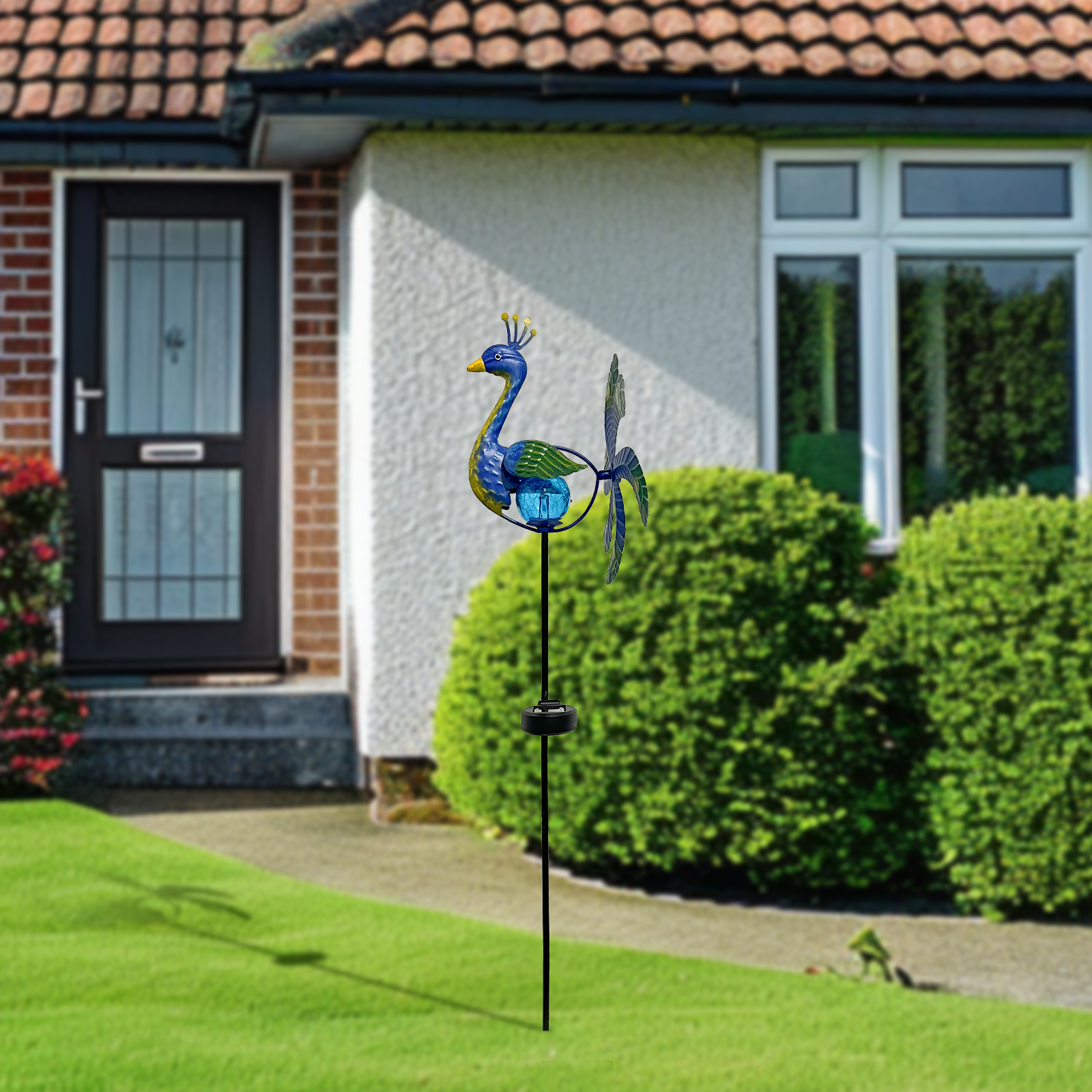 Solar Wind Spinner Peacock Out - Outdoor Lighting Driveway recension och pris