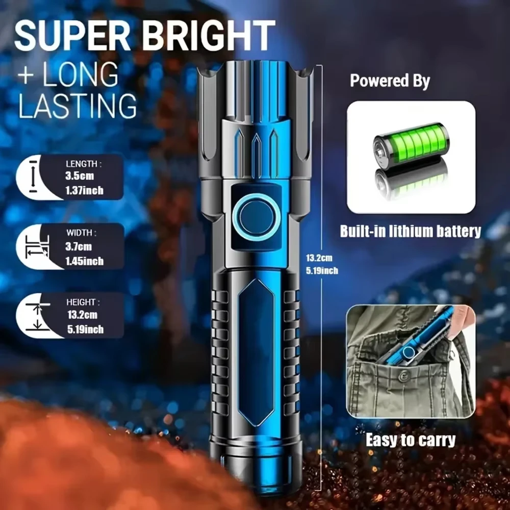 Super Bright LED Flashlight US - Zinc Outdoor Lighting recension och pris
