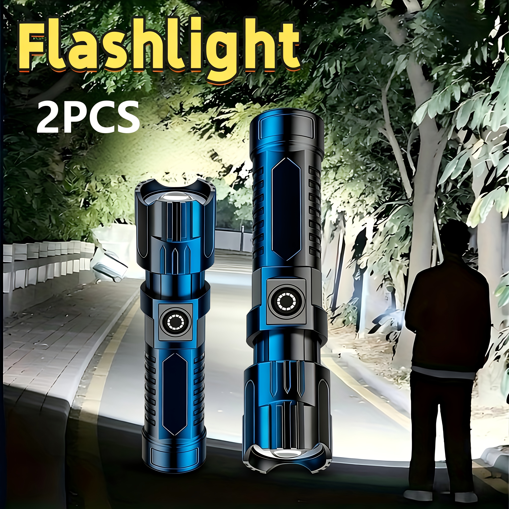Tactical LED Flashlight 2000LM - Zinc Outdoor Lighting recension och pris