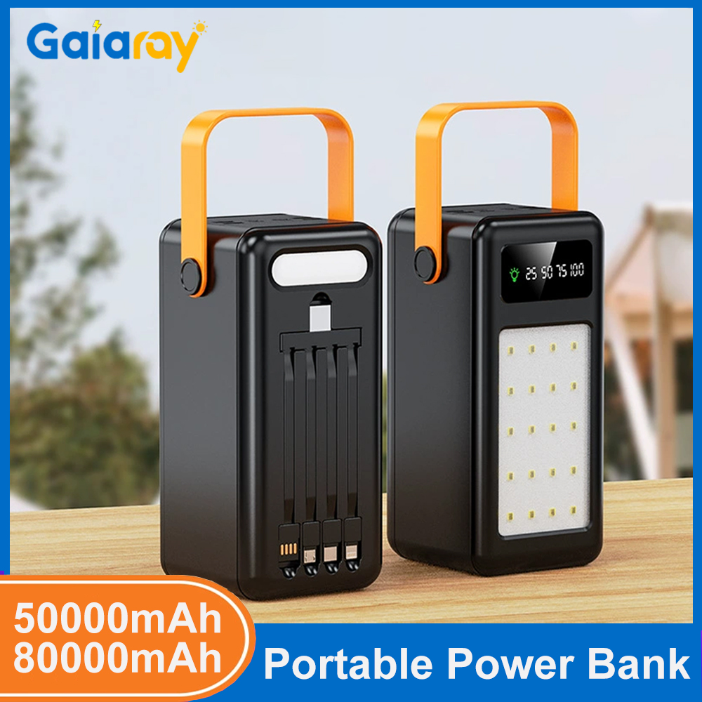 50000mAh 80000mAh Portable Pow - Outdoor Lighting Battery Powered recension och pris