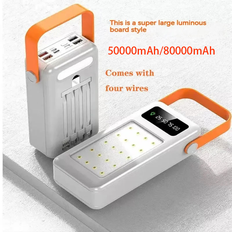50000mAh 80000mAh Portable Pow - Outdoor Lighting Battery Powered recension och pris