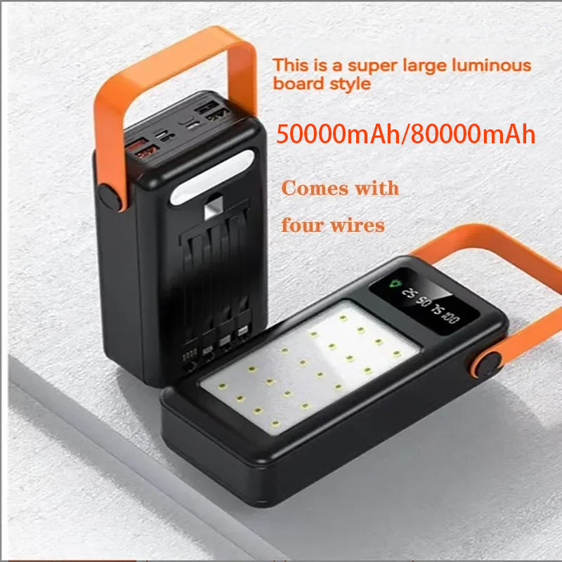 50000mAh 80000mAh Portable Pow - Outdoor Lighting Battery Powered recension och pris