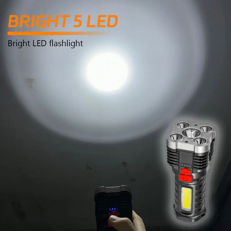 5 LED High Power Led Flashligh - Outdoor Lighting Spotlight recension och pris