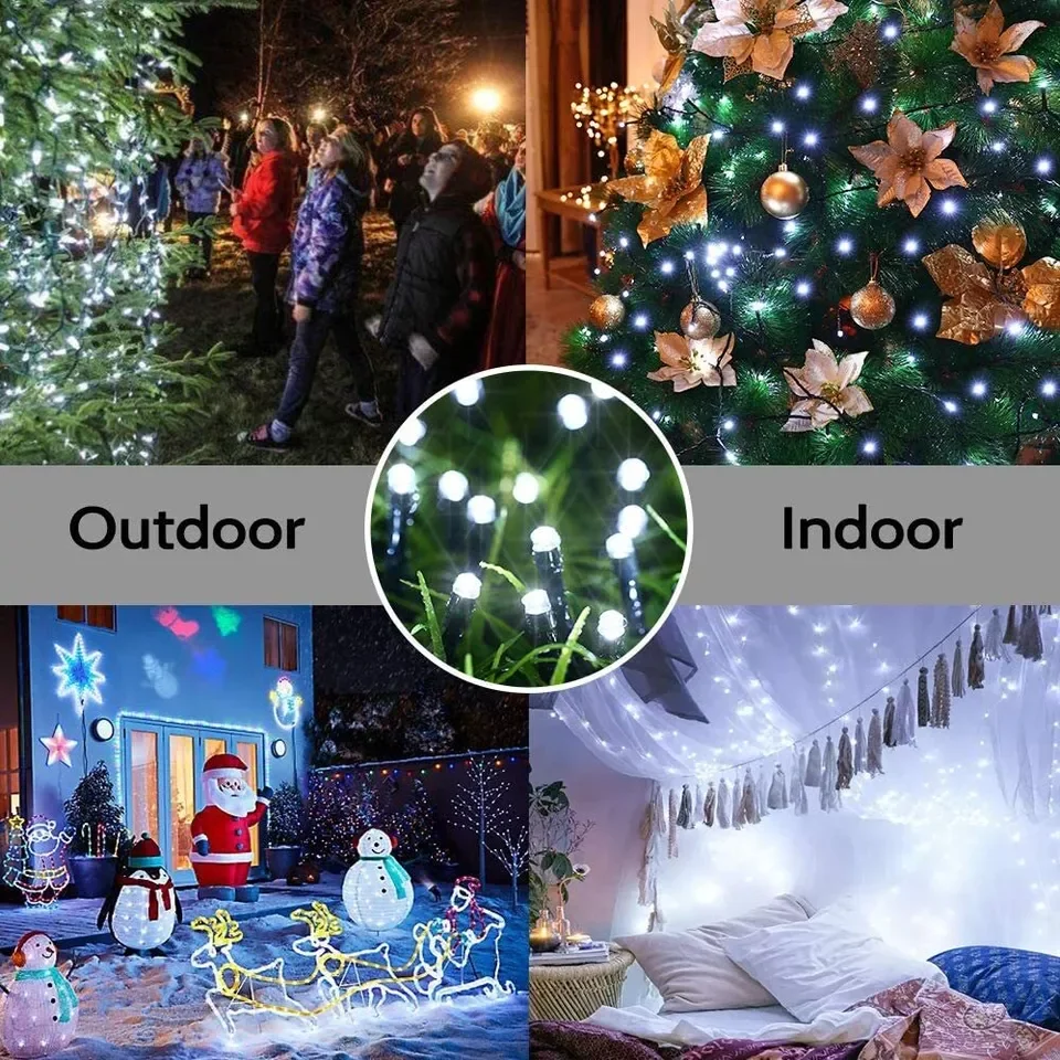 LED Solar Light String 8 Funct - Outdoor Lighting Driveway recension och pris