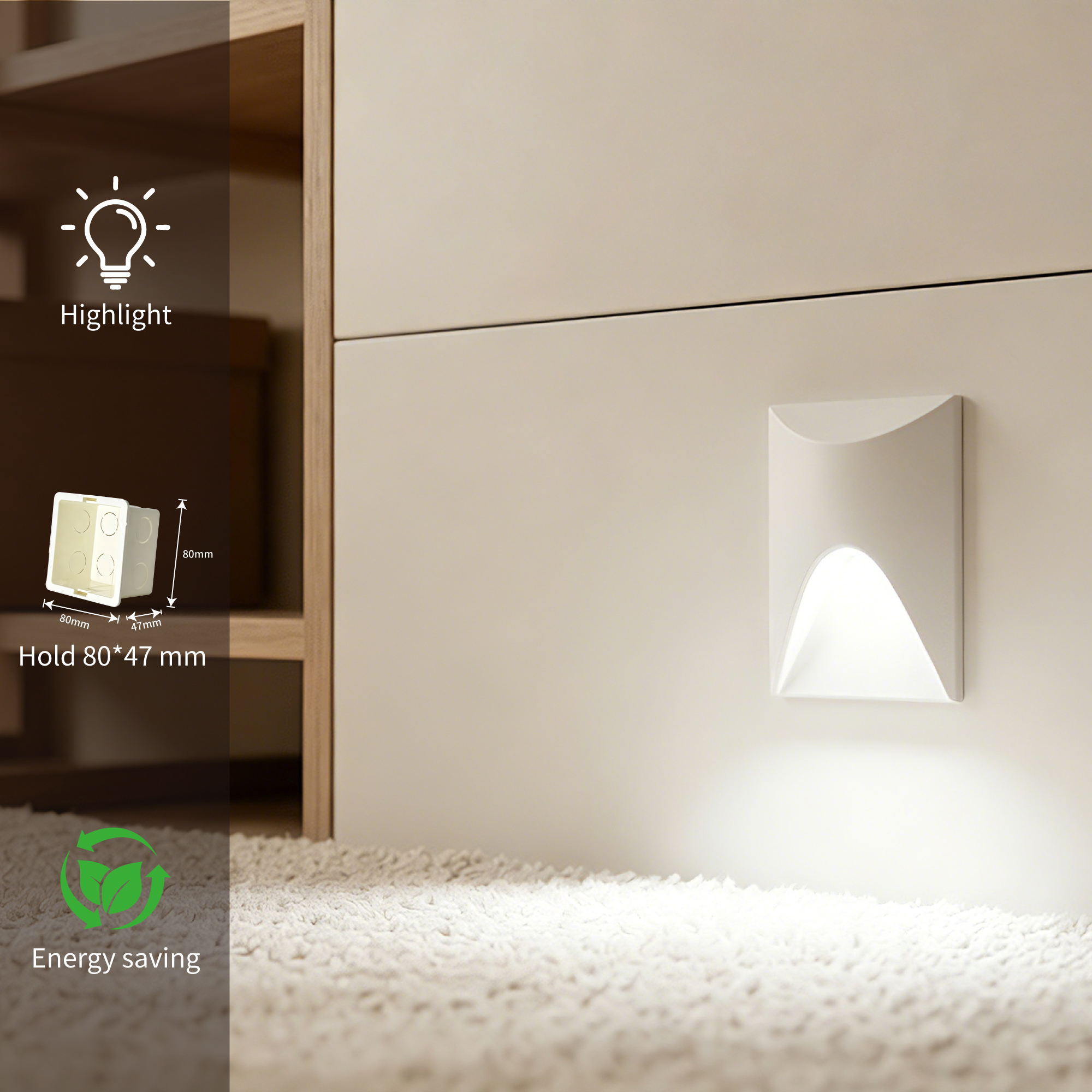 Led Stair Light Step Lights 3W - Outdoor Lighting Recessed recension och pris