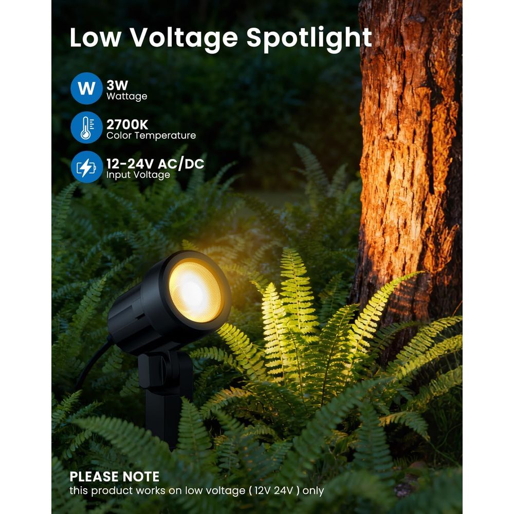 4-Pack LED Landscape Lighting  - Outdoor Lighting Kit With Transformer recension och pris